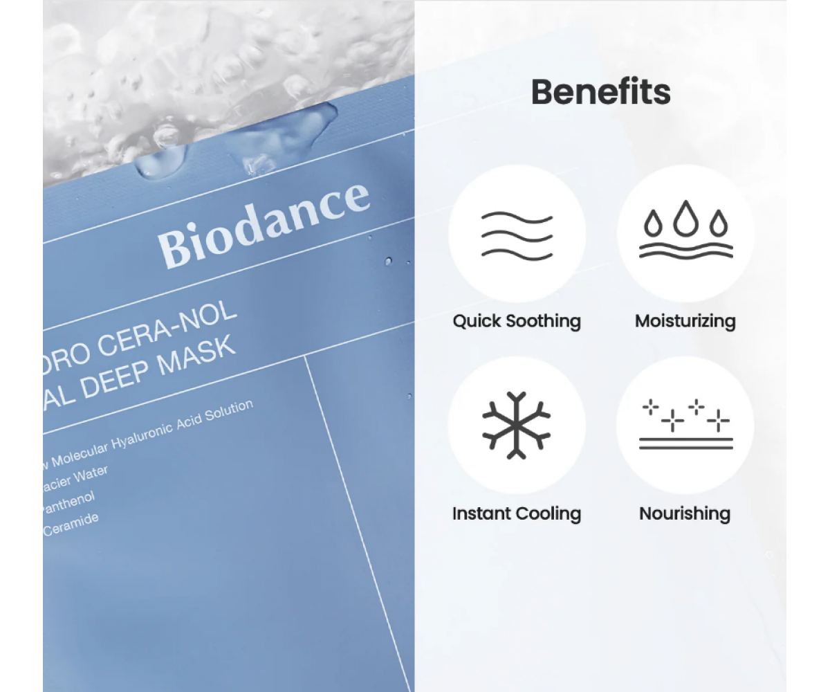 BIODANCE Hydro Cera-nol Real Deep Mask - Μάσκα Ενυδάτωσης & Ενίσχυσης Φραγμού