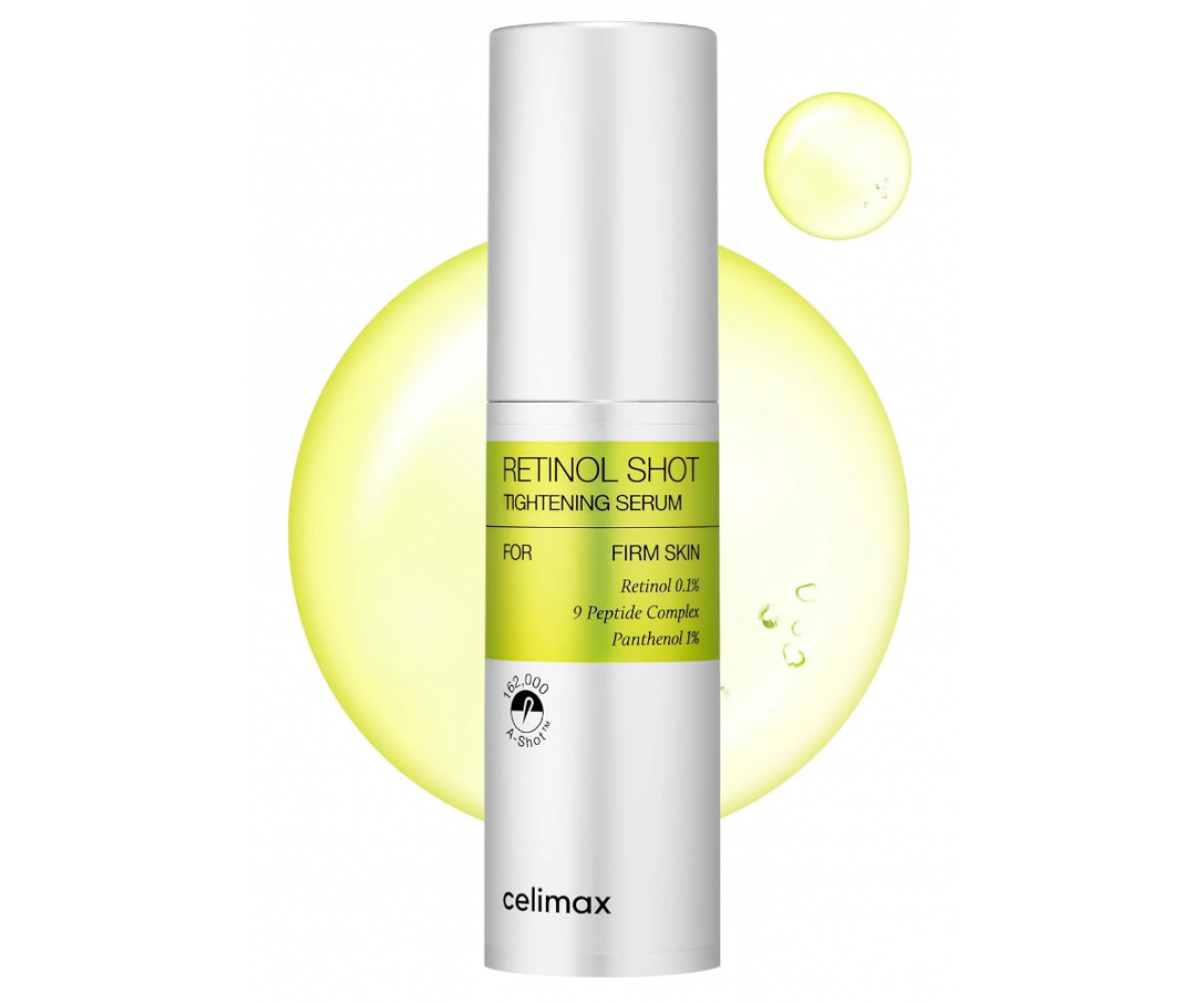 Celimax Vita A Retinol Shot Serum με πεπτίδια και πανθενόλη για σύσφιξη και αντιγήρανση