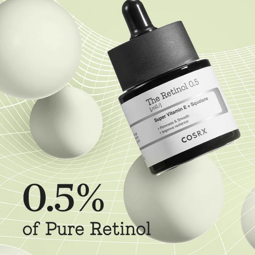 COSRX THE RETINOL 0.5 OIL - Ενυδατικό έλαιο με ρετινόλη για αντιγήρανση & μείωση των ρυτίδων
