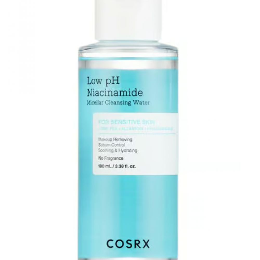 COSRX - Low pH Niacinamide Cleansing Water 100ml - Μicellar νερό για καθημερινή χρήση με χαμηλό pH για ευαίσθητες επιδερμίδες