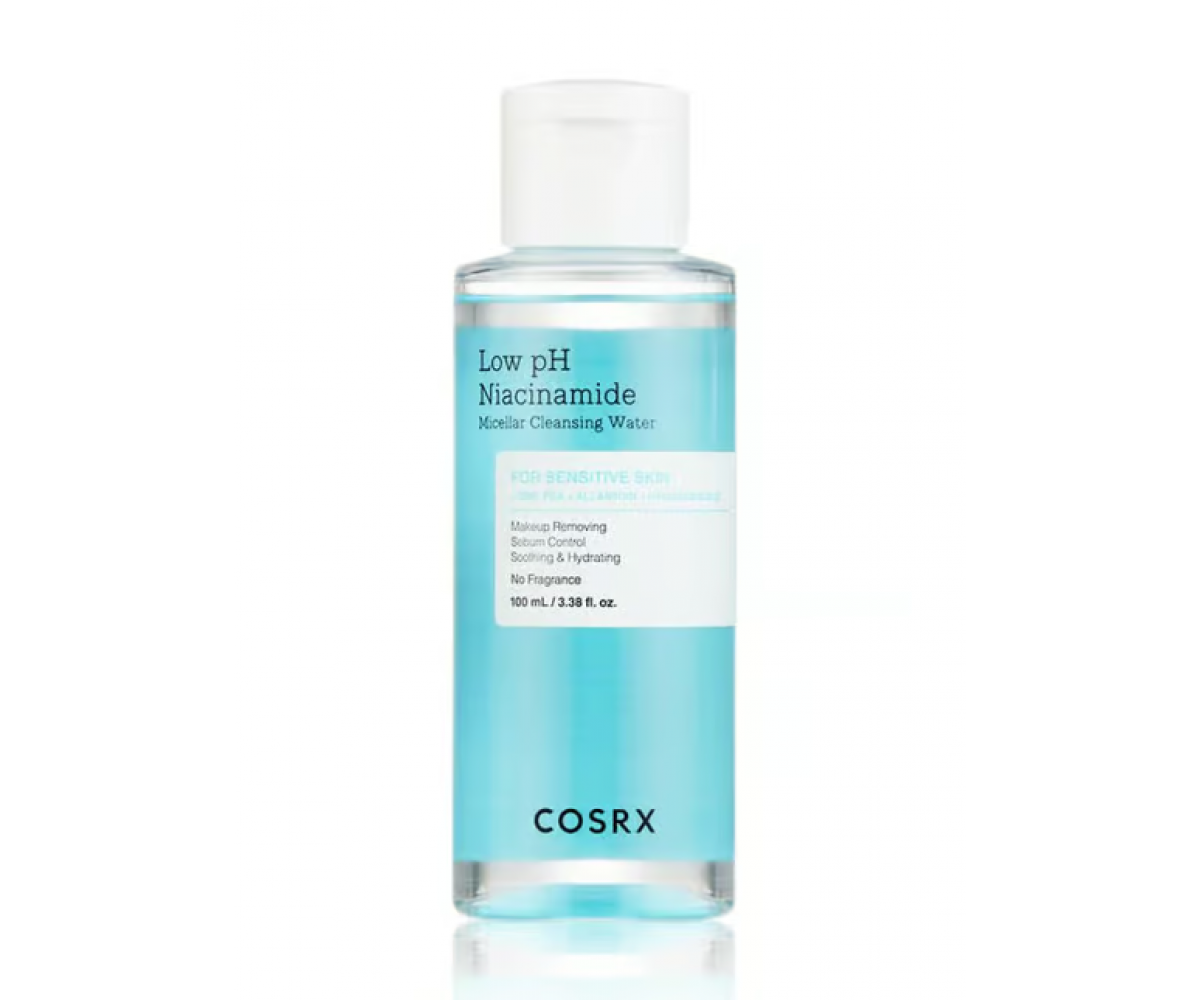 COSRX - Low pH Niacinamide Cleansing Water 100ml - Μicellar νερό για καθημερινή χρήση με χαμηλό pH για ευαίσθητες επιδερμίδες
