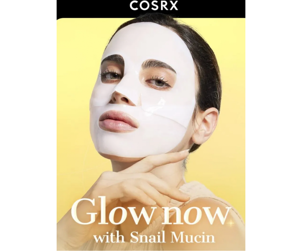 COSRX Advanced Snail Mucin Glass Glow Hydrogel Mask - Μάσκα υδρογέλης με εκχύλισμα σαλιγκαριού