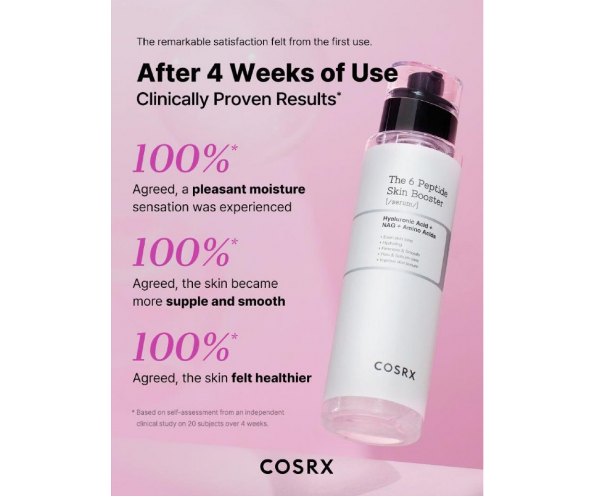COSRX The 6 Peptide Skin Booster Serum 150ml - Ορός με 6 πεπτίδια για ελαστικότητα και αντιγήρανση