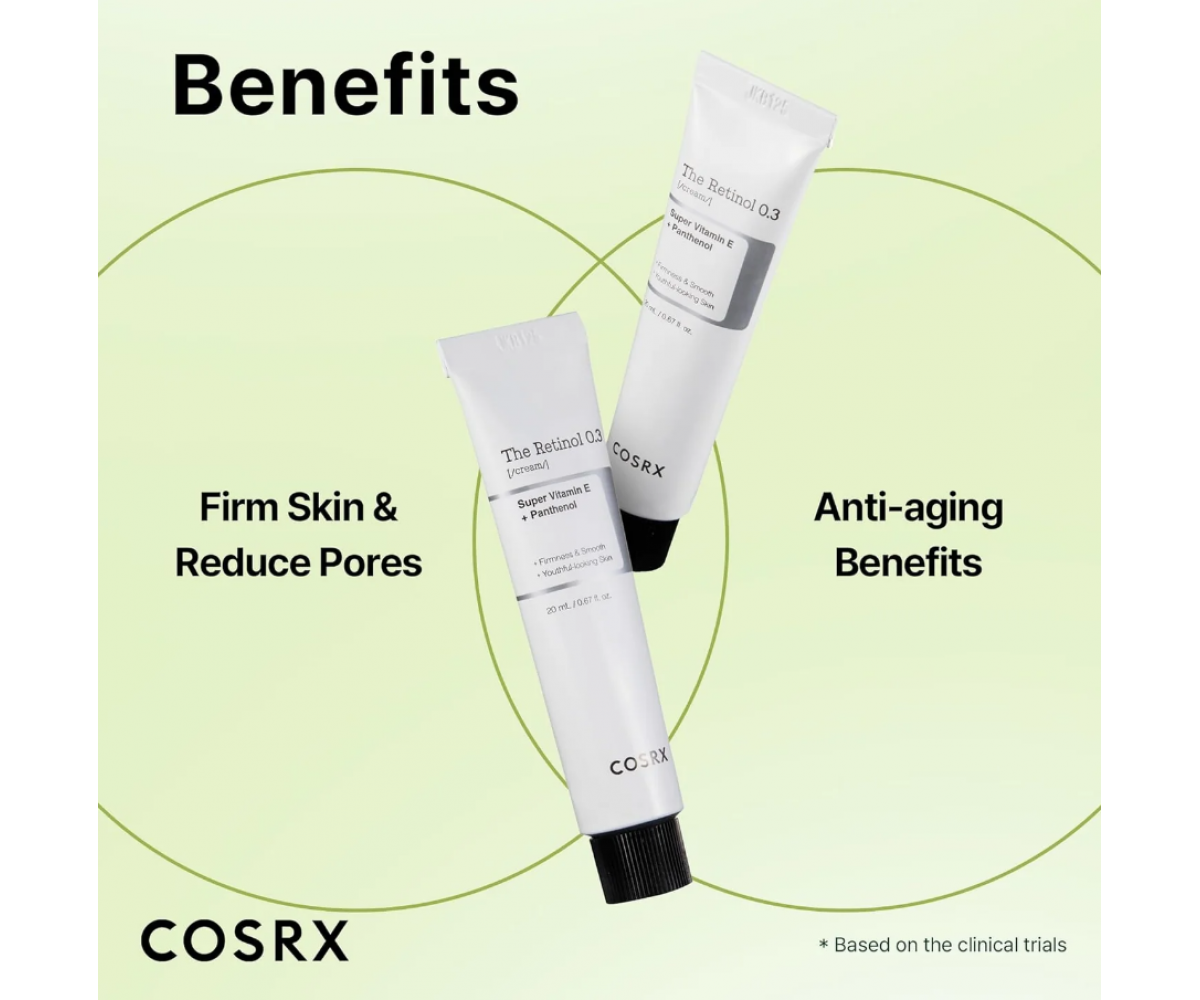 COSRX The Retinol 0.3 Cream κρέμα αντιγήρανσης με ρετινόλη