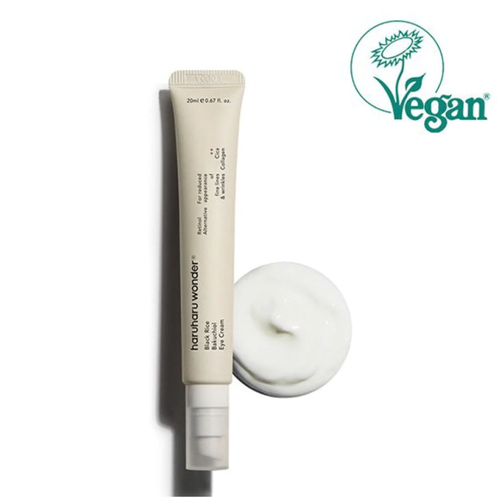 HARUHARU WONDER BLACK RICE Bakuchiol Eye Cream - Κρέμα ματιών διπλής λειτουργίας αντιρυτιδική και για μαύρους κύκλους 