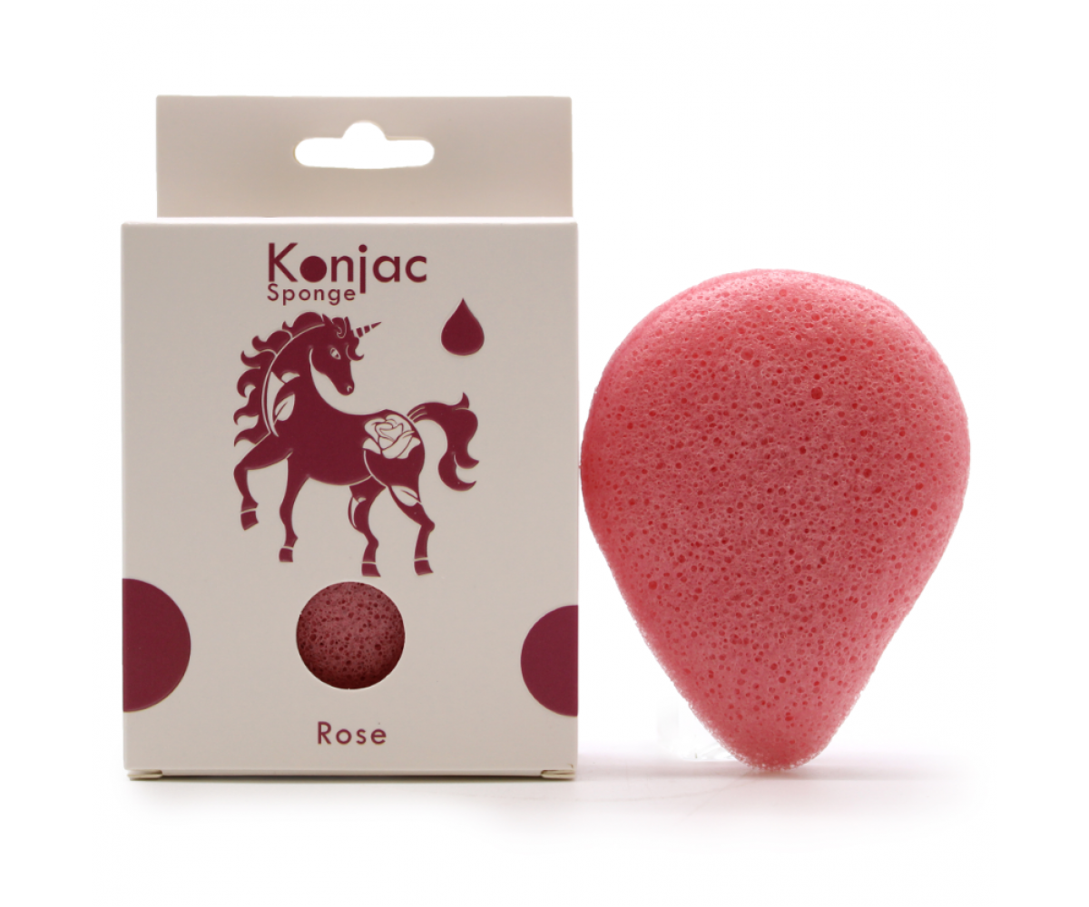 Teardrop Konjac Sponge - Rose - αντιγηραντικές ιδιότητες