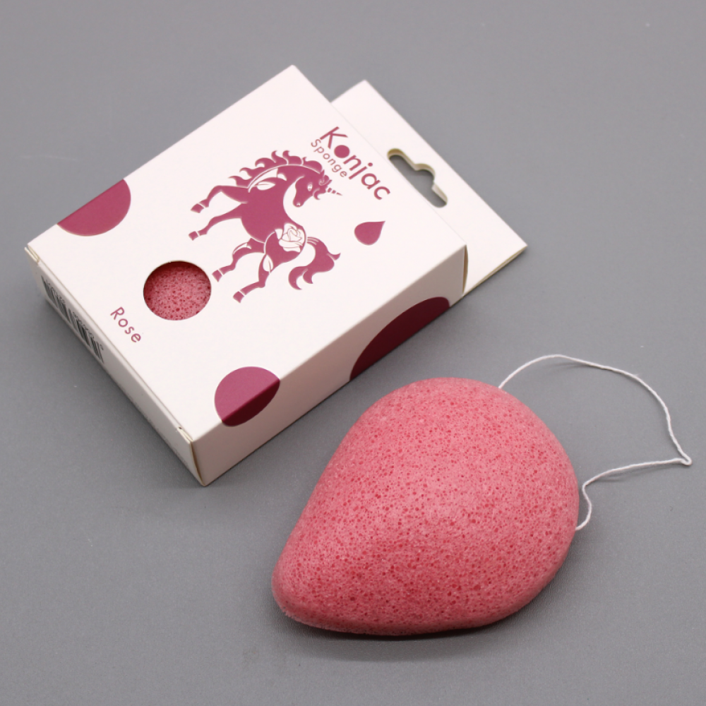 Teardrop Konjac Sponge - Rose - Αντιβακτηριδιακές και αντιγηραντικές ιδιότητες