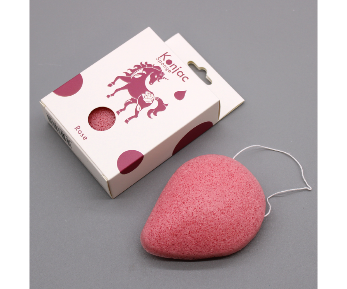 Teardrop Konjac Sponge - Rose - αντιγηραντικές ιδιότητες