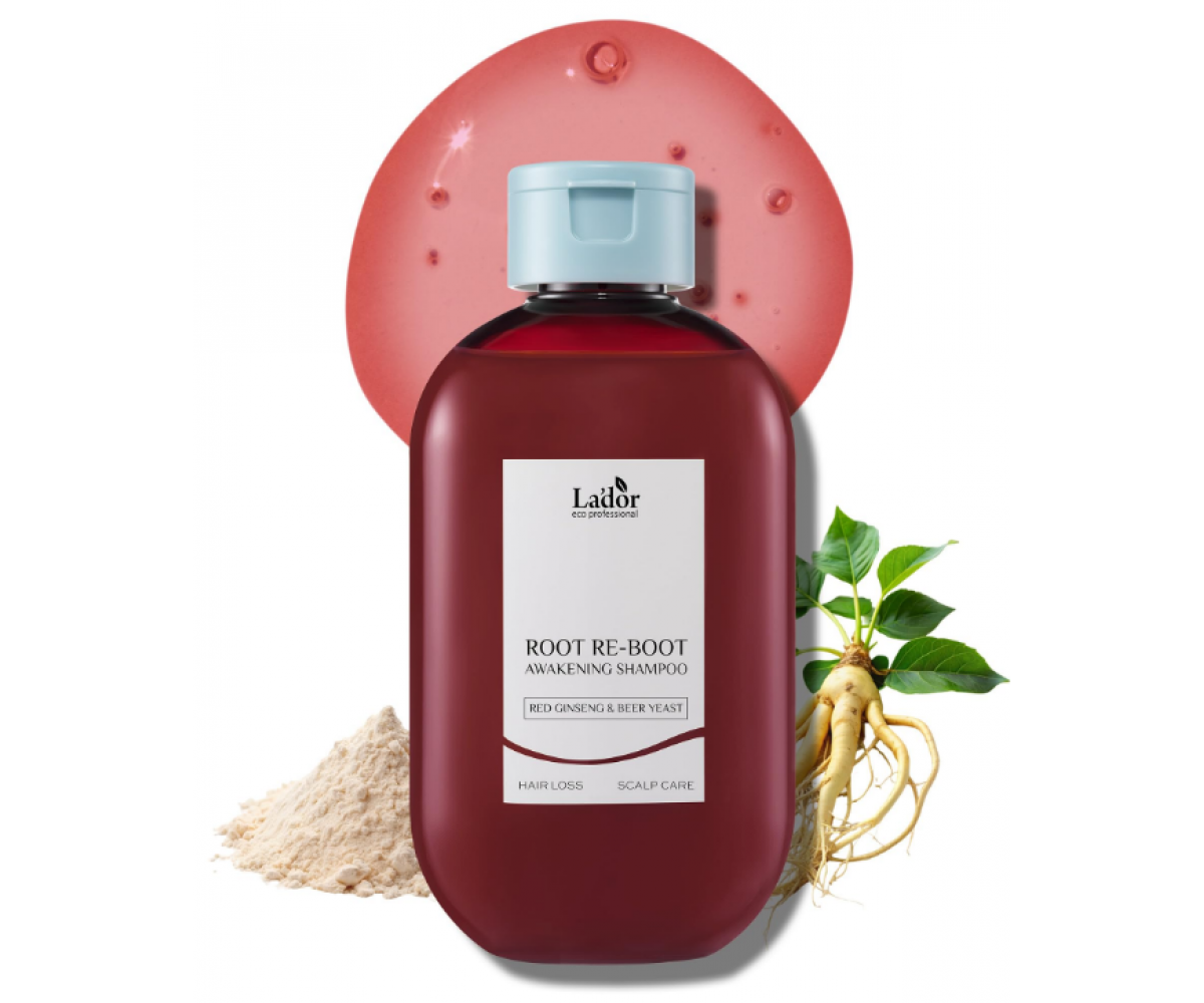 Lador Root Re-Boot Awakening Shampoo Red Ginseng & Beer Yeast Lador Root Re-Boot Awakening Shampoo 300ml για λιπαρά μαλλιά και ενδυνάμωση
