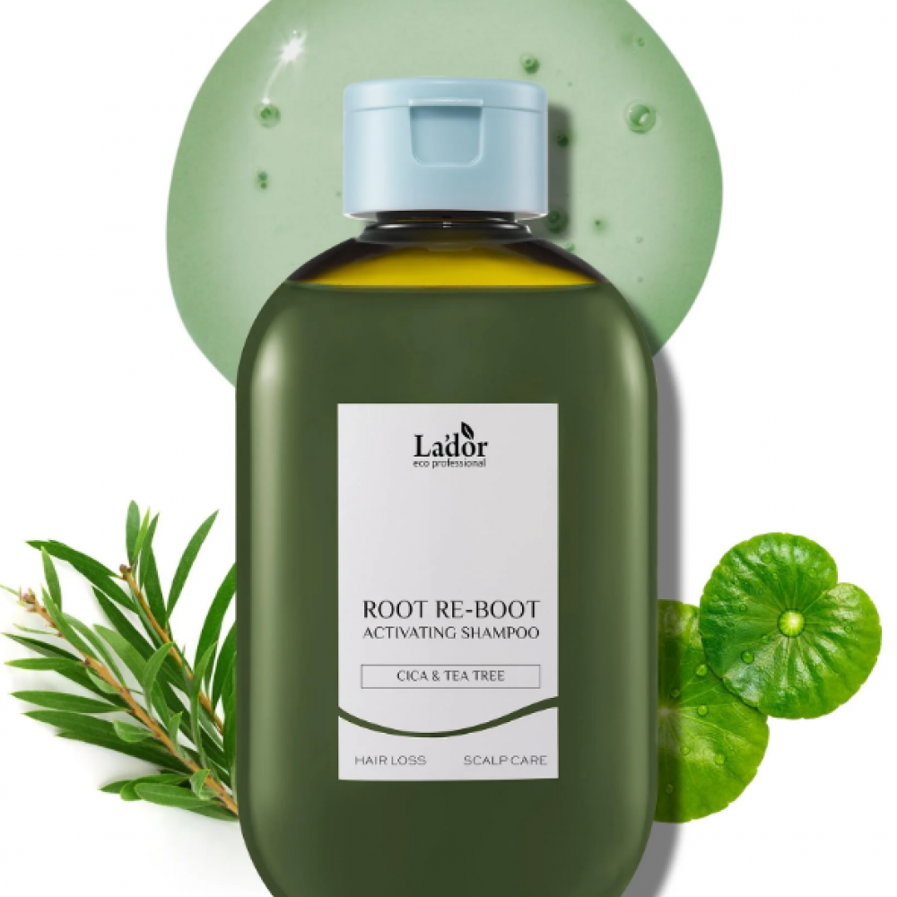 LADOR Root Re-boot Activating Shampoo Cica & Tea Tree 300ml - Άμεση Καταπράυνση και Αναζωογόνηση για το Ευαίσθητο Τριχωτό