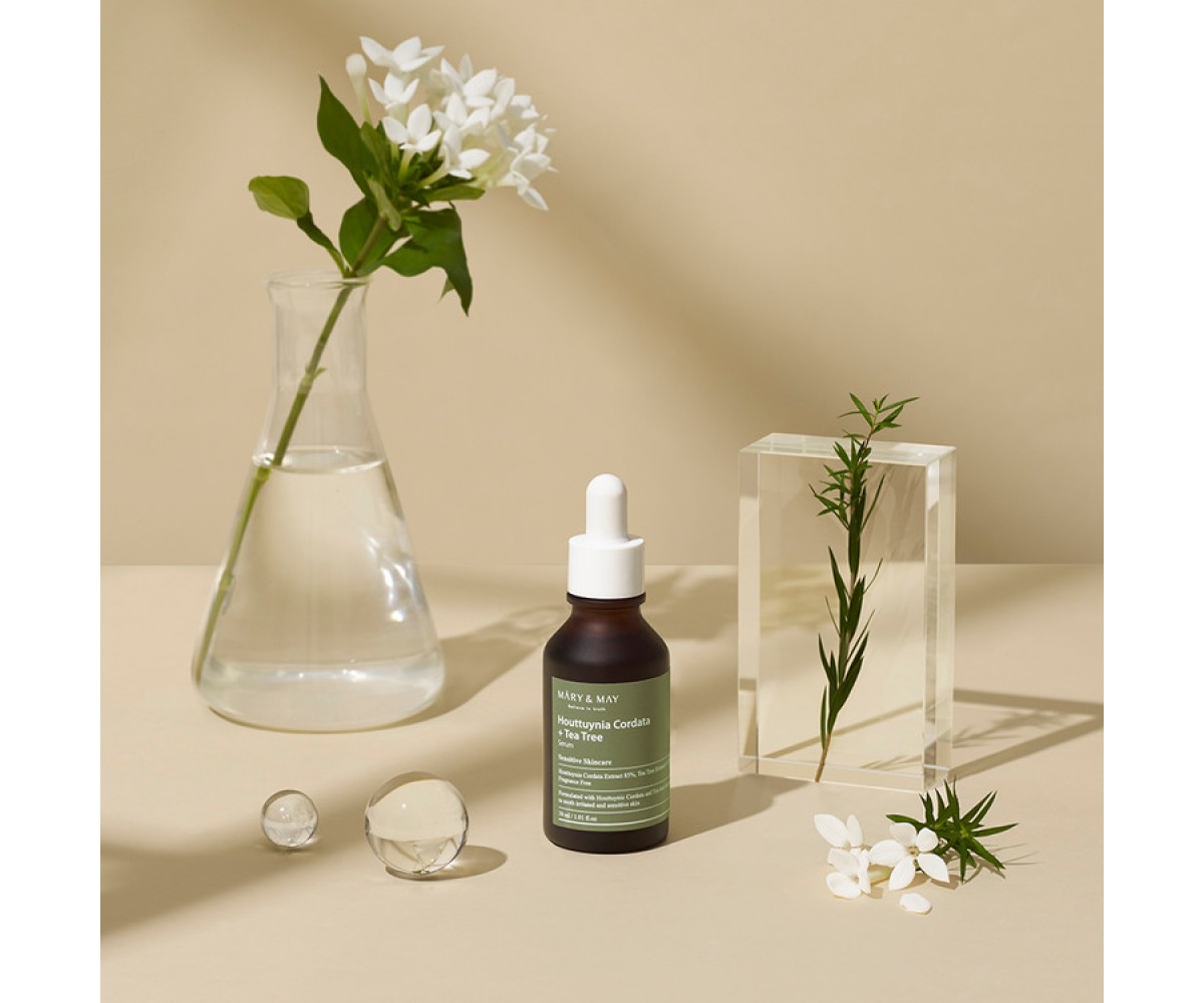 MARY & MAY Houttuynia Cordata Tea Tree Serum – Καταπραϋντικός ορός για ευαίσθητη επιδερμίδα