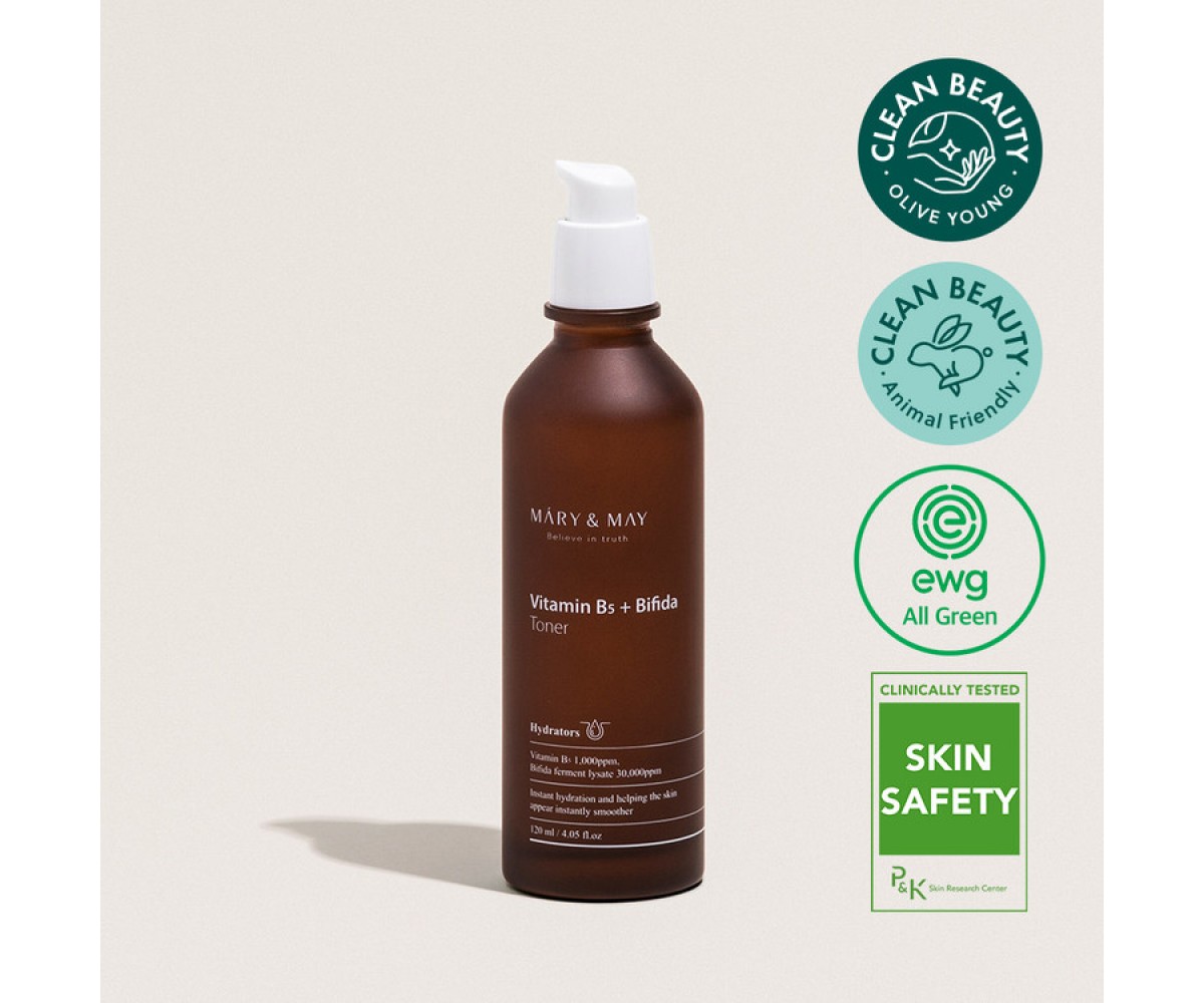 MARY & MAY Vitamin B5 + Bifida Toner MARY & MAY Vitamin B5 + Bifida Toner – Τονωτική λοσιόν για ενυδάτωση
