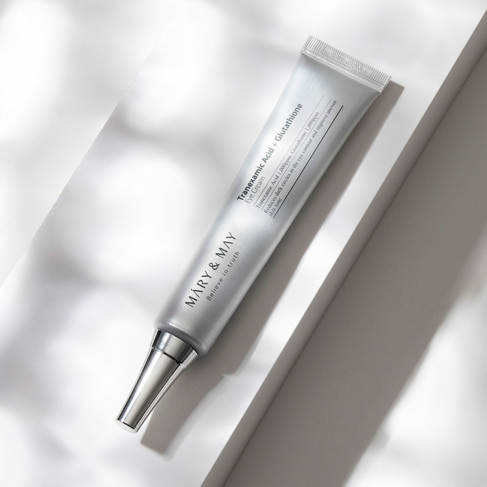 MARY & MAY Tranexamic Acid + Glutathione Eye Cream- Κρέμα ματιών για μαύρους κύκλους