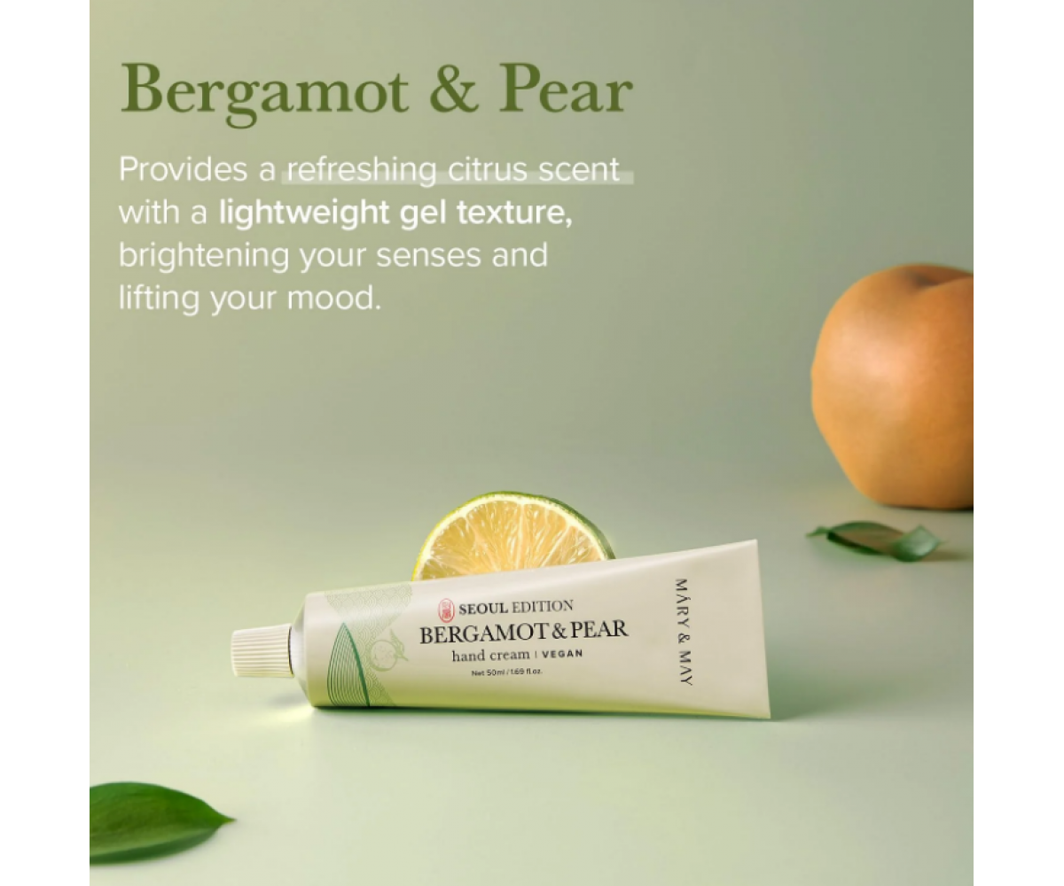 Mary & May Bergamot & Pear Hand Cream (Πράσινη) για ενυδάτωση και φρεσκάδα