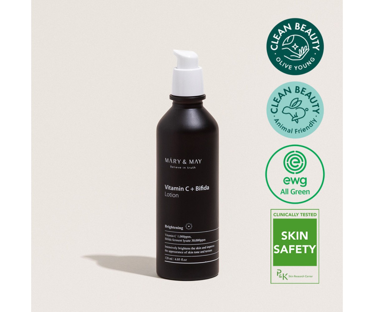 MARY & MAY Vitamin C + Bifida Toner – Τονωτική λοσιόν για λάμψη και ενυδάτωση