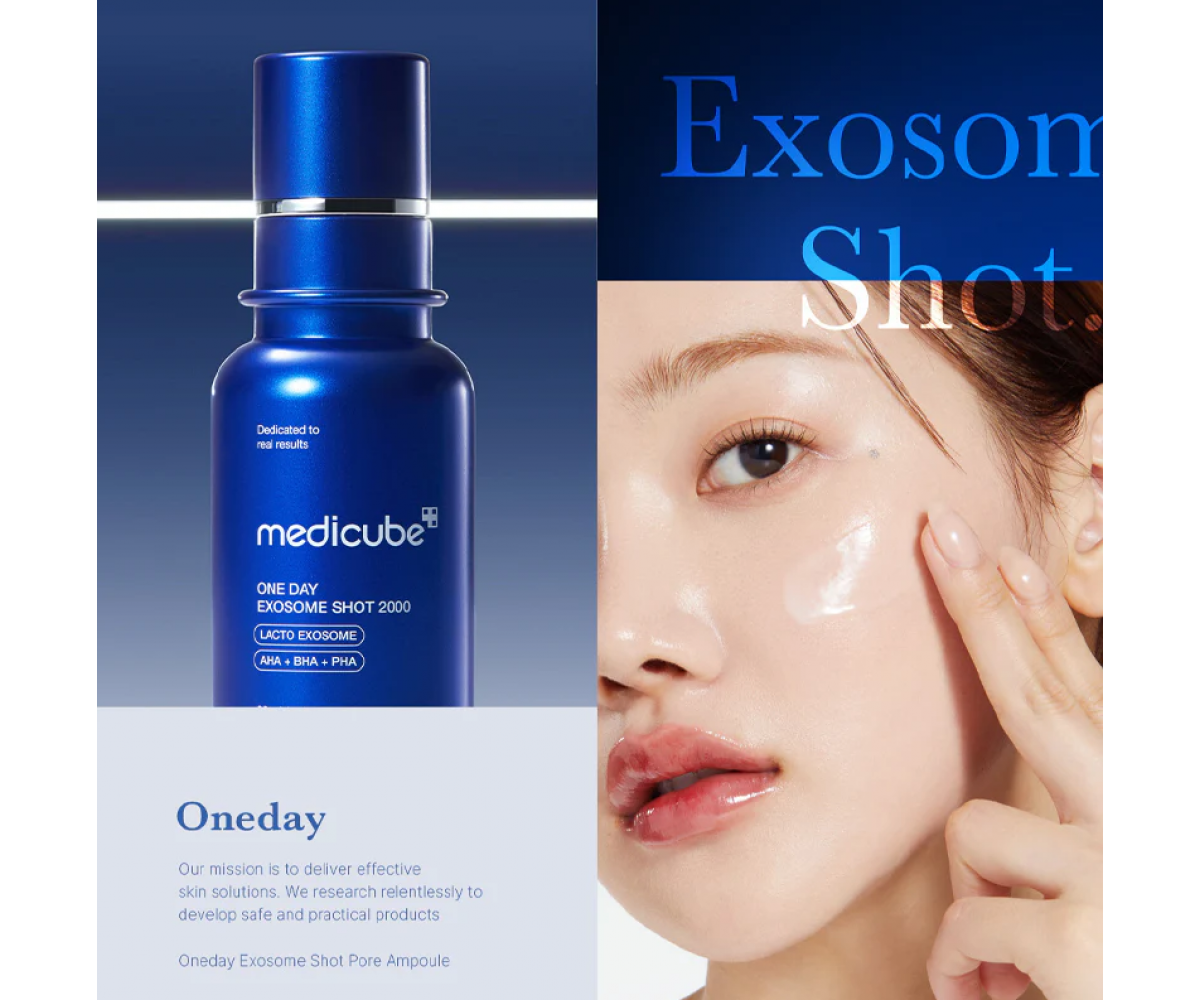 Medicube One Day Exosome Shot Pore Ampoule ορός προσώπου για σύσφιξη πόρων και αναγέννηση δέρματος