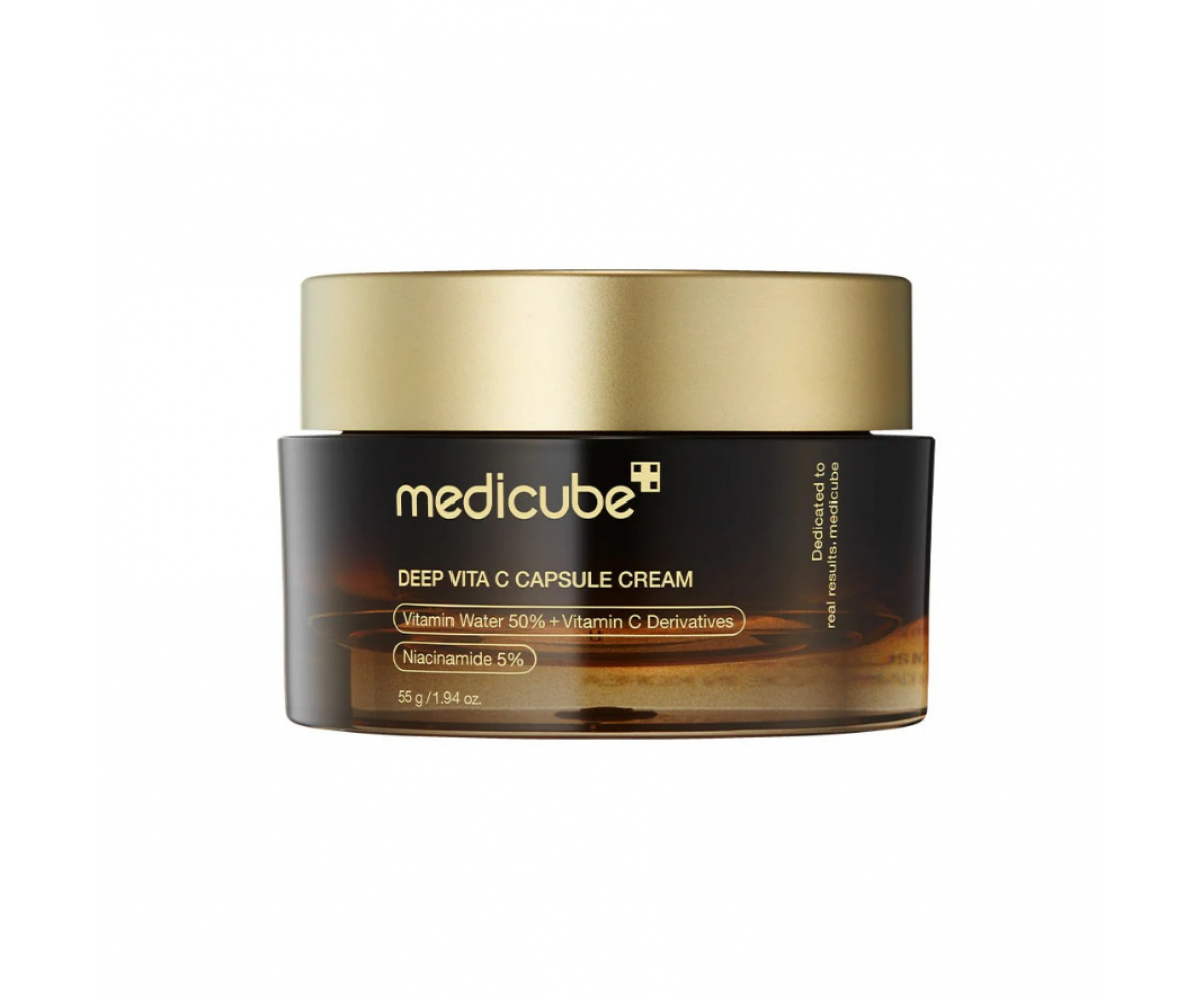 Medicube Deep C Capsule Cream ενυδατική κρέμα με βιταμίνη C και κάψουλες λάμψης για λαμπερό δέρμα