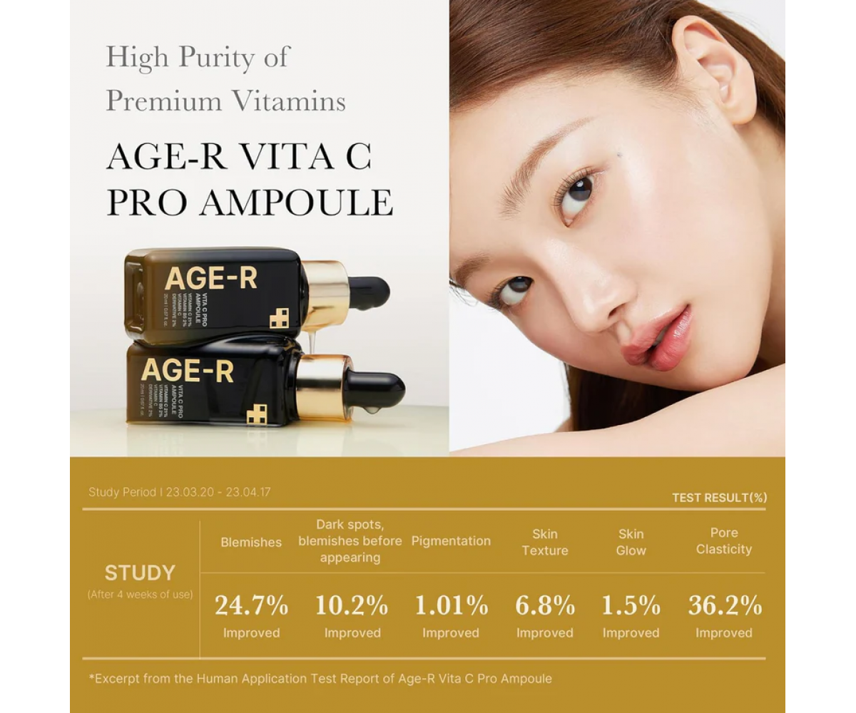 Medicube Age-R Vita C Pro Ampoule ορός προσώπου με 21 % καθαρή βιταμίνη C για λάμψη και αντιγήρανση