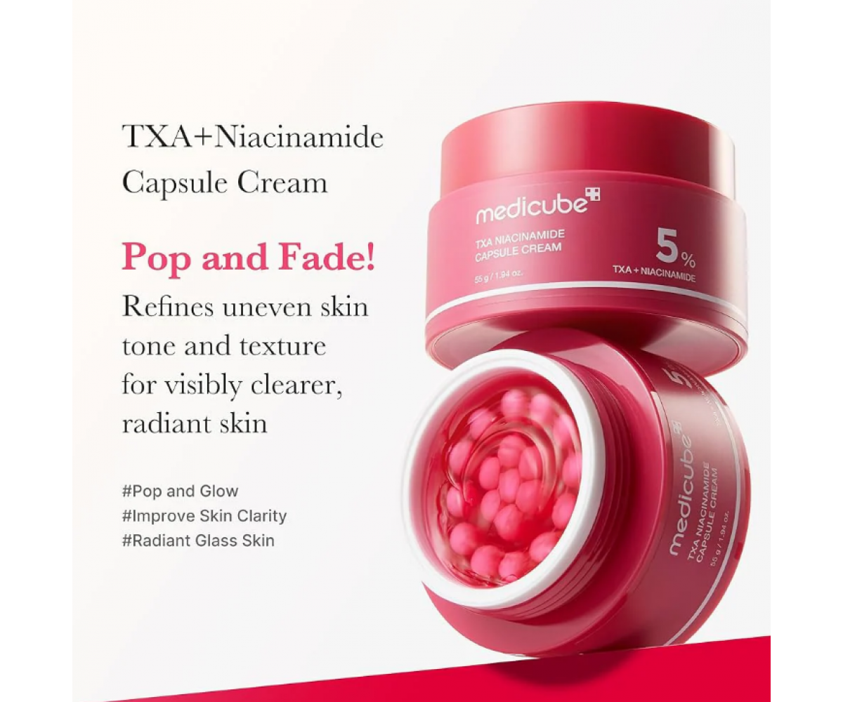 Medicube TXA Niacinamide Capsule Cream 55g κρέμα λάμψης με κάψουλες