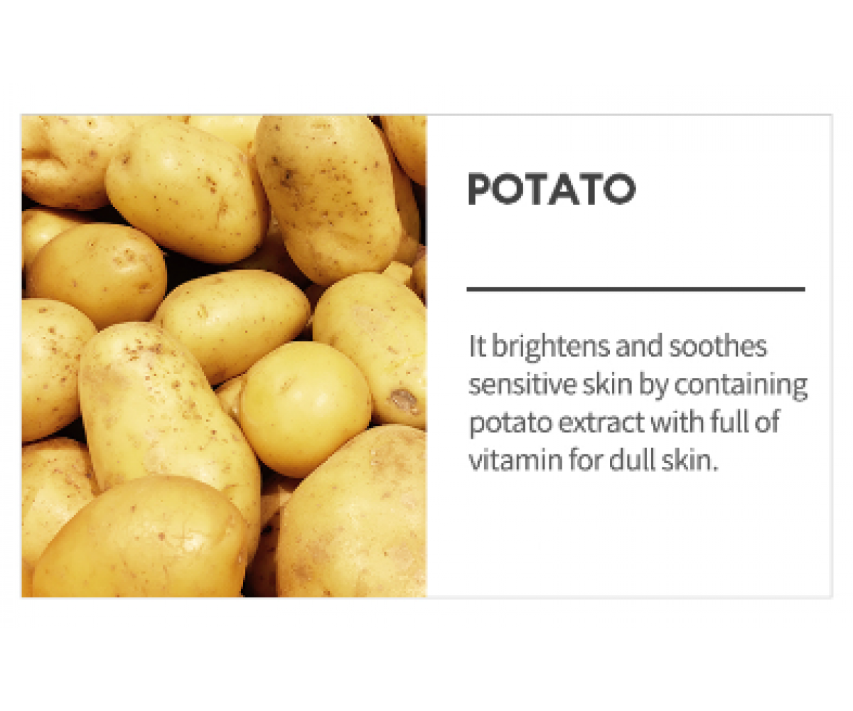 MISSHA AIRY FIT SHEET MASK POTATO- Μάσκα με εκχύλισμα πατάτας για λεύκανση,ενυδάτωση,καταπράυνση και αντιοξειδωτική προστασία