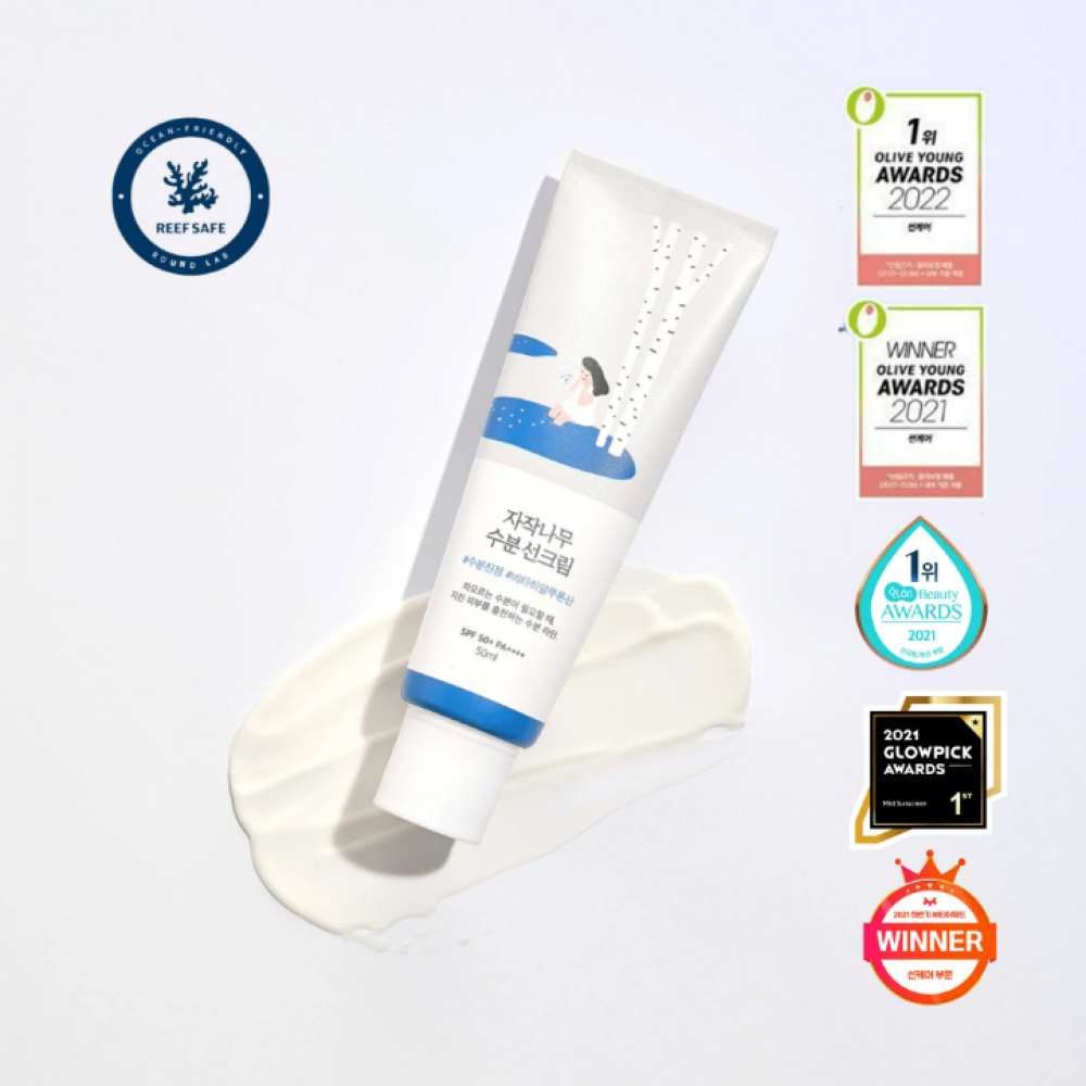 ROUND LAB Birch juice Sunscreen SPF 50+ PA++++ – Αντηλιακή Κρέμα με Χυμό Σημύδας & Υαλουρονικό Οξύ