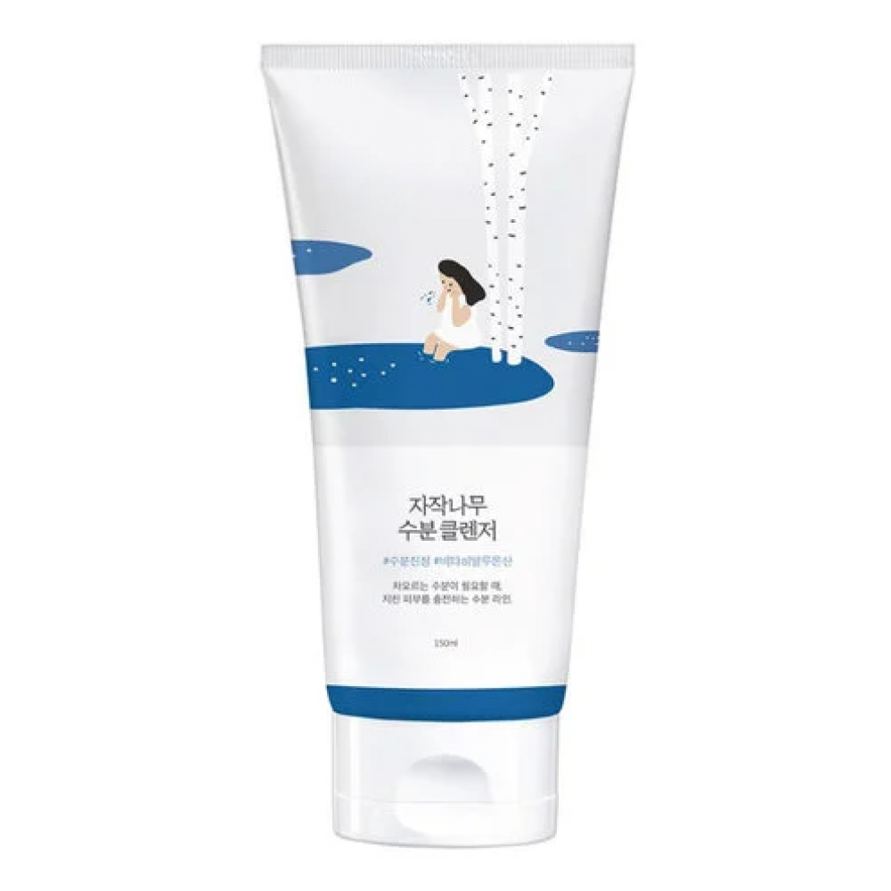 ROUND LAB Birch juice Moisturizing Cleanser 150ml– Ήπιος Αφρός Καθαρισμού με Χυμό Σημύδας & Υαλουρονικό Οξύ