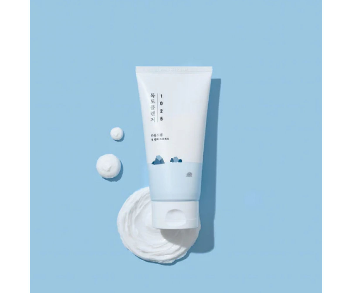 Round Lab 1025 Dokdo Cleanser αφρός καθαρισμού προσώπου με Deep Sea Water και υαλουρονικό οξύ
