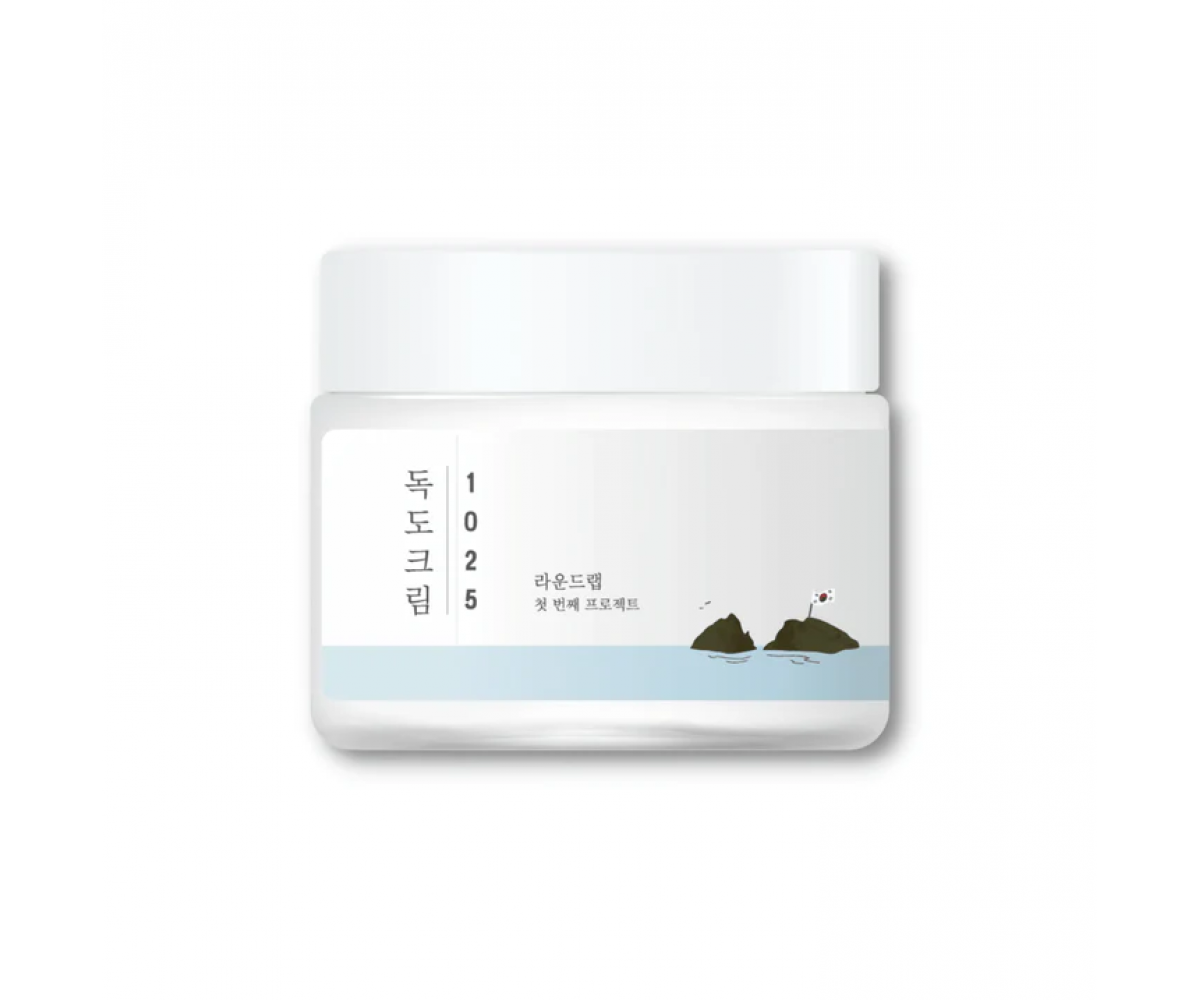 Round Lab 1025 Dokdo Cream ενυδατική κρέμα προσώπου με Deep Sea Water και υαλουρονικό οξύ