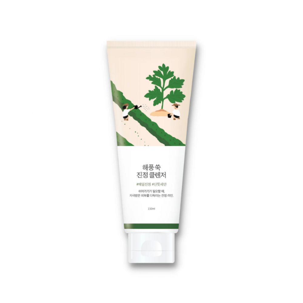 ROUND LAB Mugwort Calming Cleanser 150ml - Απαλός Αφρός Καθαρισμού με Εκχύλισμα Mugwort και 4‑CICA