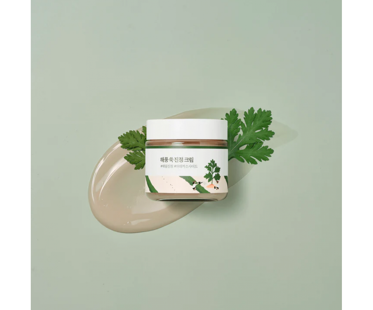 Round Lab Mugwort Calming Cream ενυδατική κρέμα προσώπου με εκχύλισμα Mugwort και madecassoside