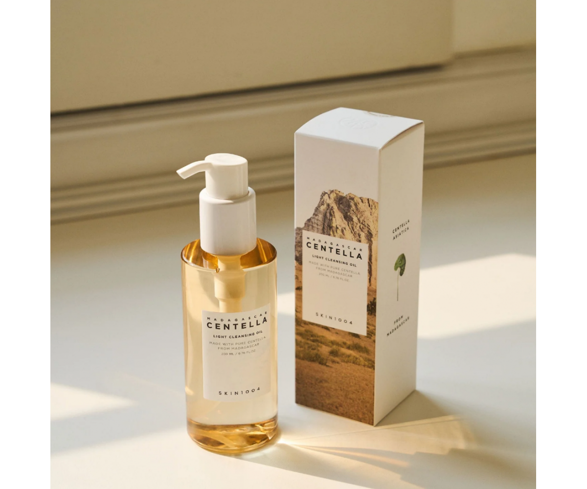 SKIN1004 Madagascar Centella Light Cleansing Oil 200ml - Έλαιο καθαρισμού κ ντεμακιγιάζ με σεντέλα ασιάτικα
