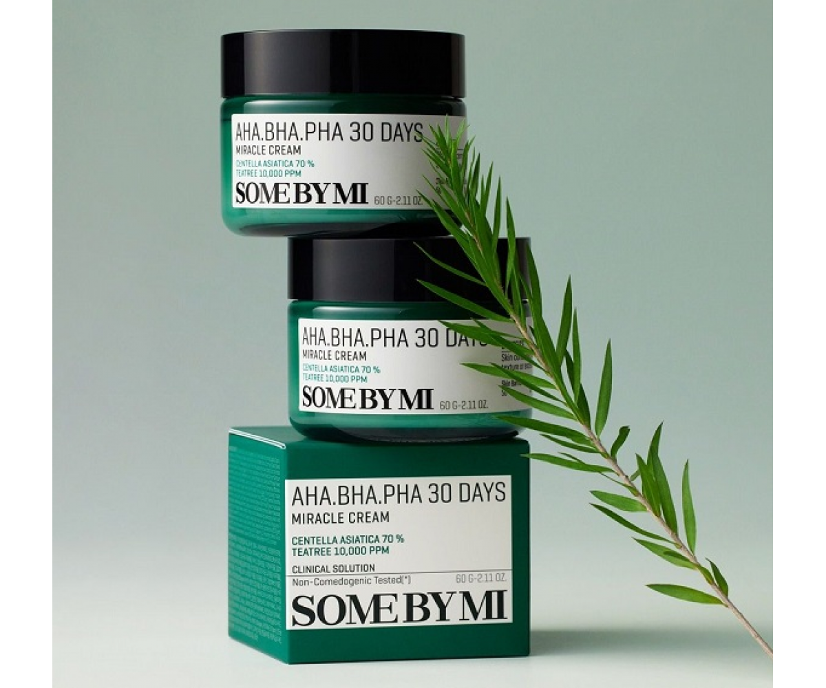SOME BY MI AHA-BHA-PHA 30 Days Miracle Cream 50ml - Ιδανικό για Ακμή,Λιπαρότητα και Ανώμαλη Υφή Δέρματος