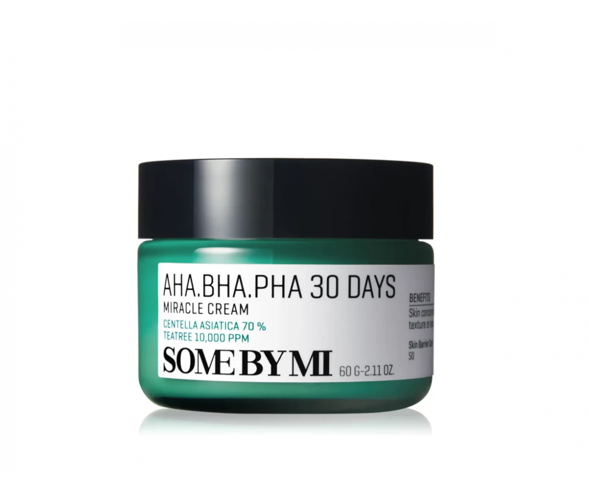 SOME BY MI AHA-BHA-PHA 30 Days Miracle Cream 50ml - Ιδανικό για Ακμή,Λιπαρότητα και Ανώμαλη Υφή Δέρματος