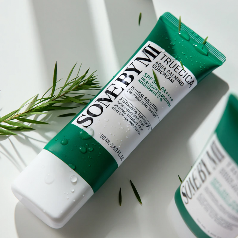 SOME BY MI Truecica Aqua Calming Suncream SPF50+ PA++++ 50ml - Καταπραϋντικό αντηλιακό προσώπου με Truecica και Νιασιναμίδη SOME BY MI Truecica Aqua Calming Suncream SPF50+ PA++++ 50ml - Καταπραϋντικό αντηλιακό προσώπου με Truecica και Νιασιναμίδη