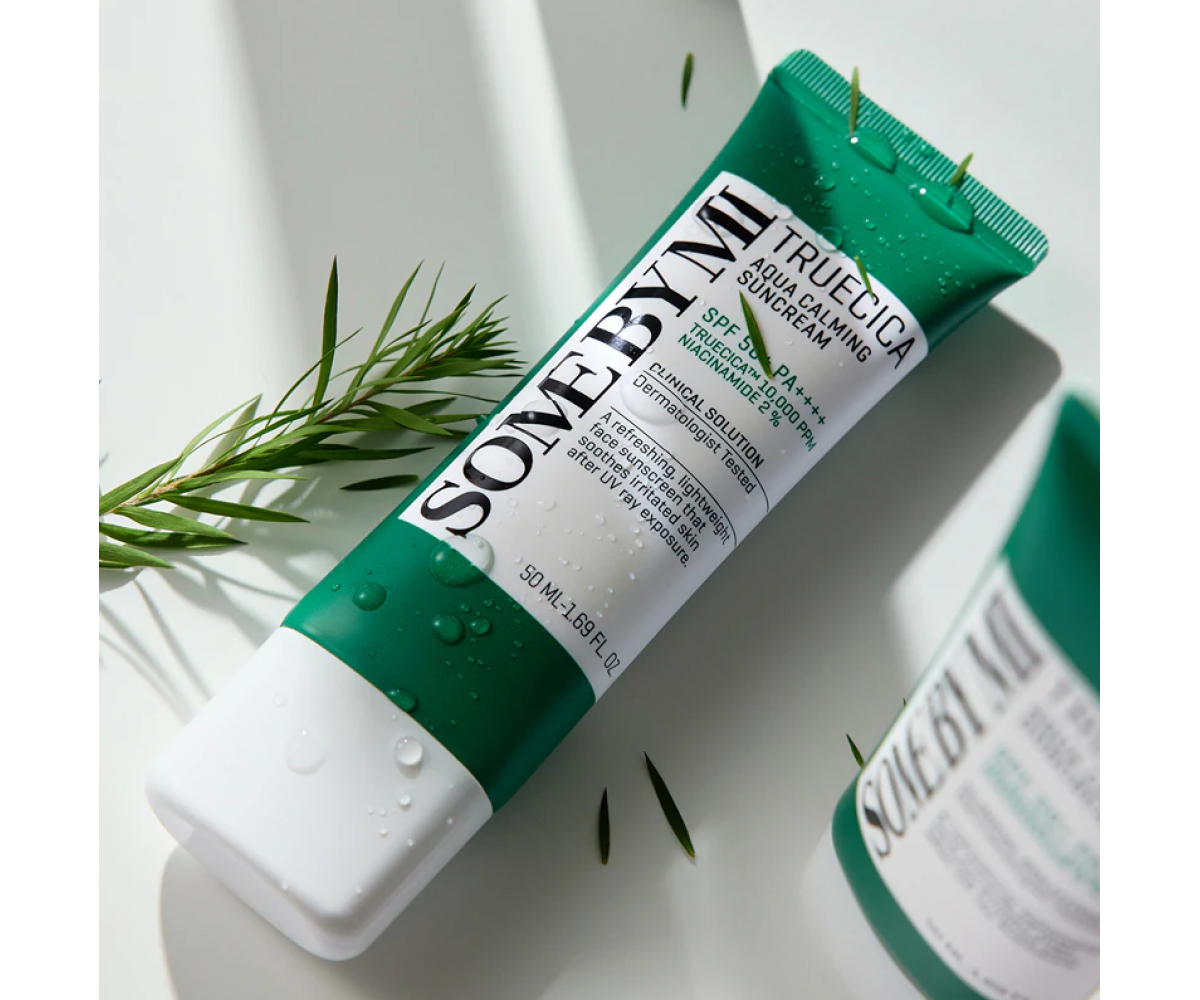 Some By Mi AHA-BHA-PHA Truecica Aqua Calming Suncream αντηλιακό με νιασιναμίδη