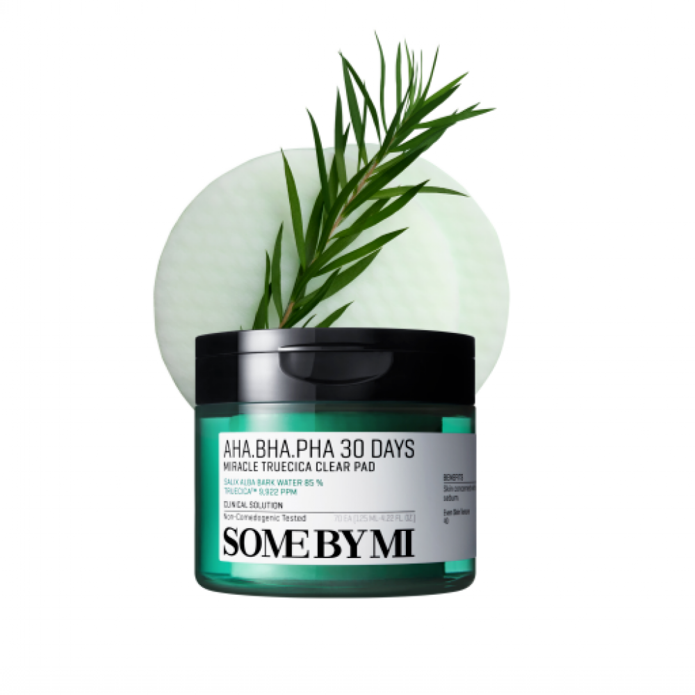 SOME BY MI AHA-BHA-PHA 30 Days Miracle Truecica Clear Pads - Απολέπιση και Καταπράυνση για Καθαρό Δέρμα και Λεία Υφή σε 30 Ημέρες!