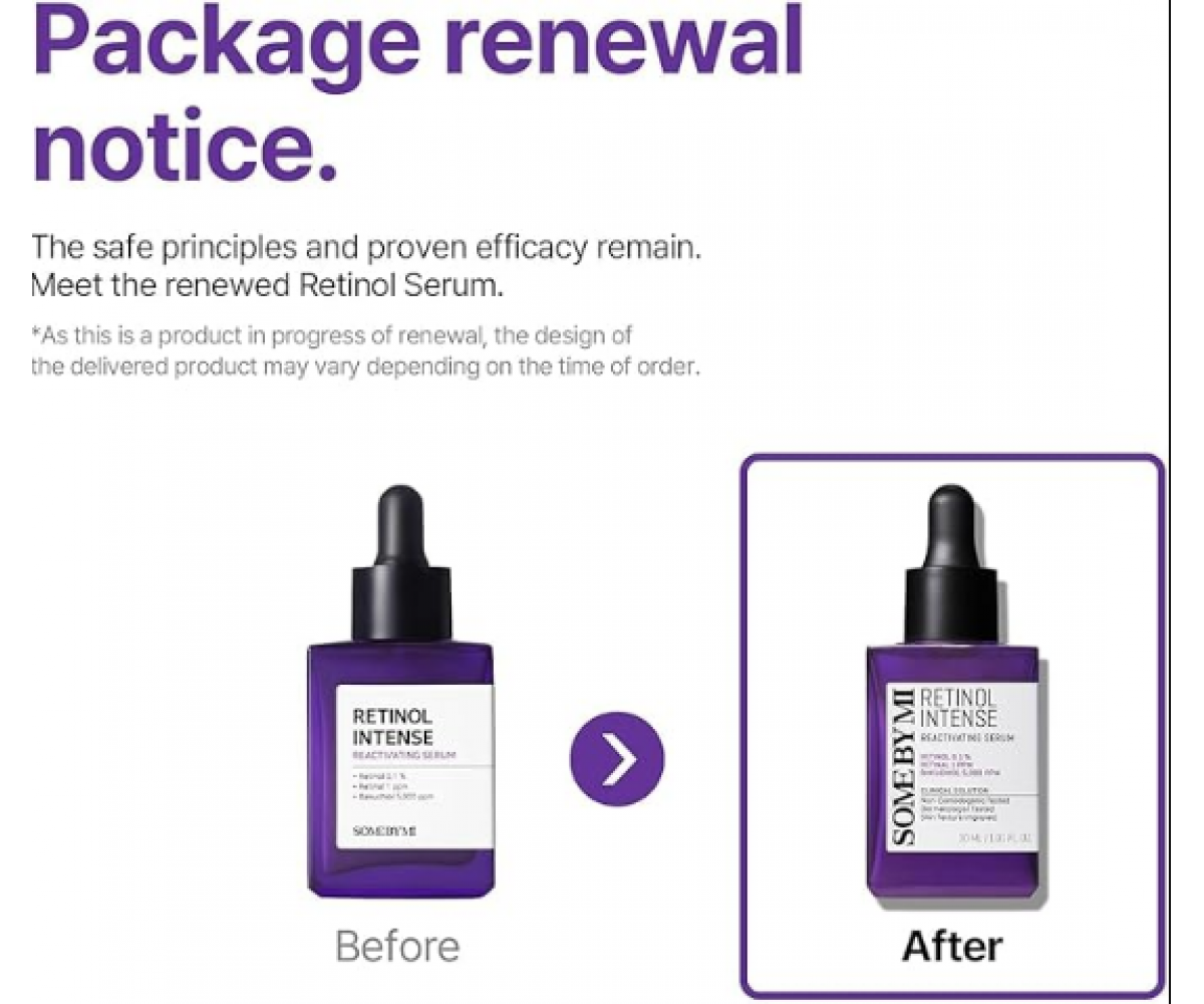 SOME BY MI Retinol Intense Reactivating Serum 30ml– Ορός με ρετινόλη,ρετινάλη & bakuchiol