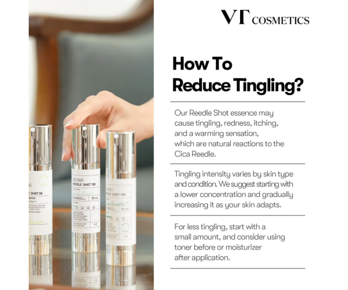 VT COSMETICS Reedle Shot 100 - Καινοτόμος Ορός με τεχνολογία μικροβελόνων CICA REEDLE που βελτιώνει τη συνολική υγεία του δέρματος
